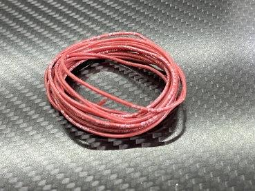 Motor wire Red 0,5mm x1 Meter - Silicon Hi Flex,  Soft/flexible